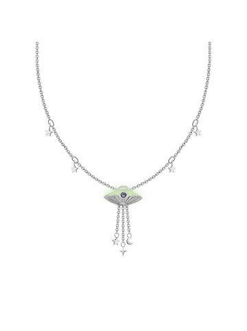 Thomas Sabo Kette Mit Ufo Und Stern Anhängern in silber, lila