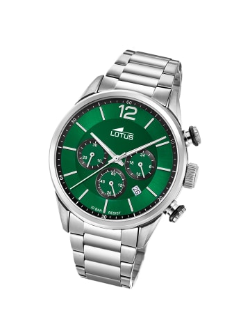 Lotus Analog-Armbanduhr Lotus Khrono silber groß (ca. 43mm)