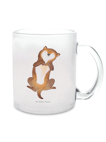 Mr. & Mrs. Panda Häferl Hund Streicheln ohne Spruch in Transparent