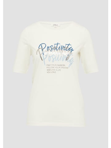 s.Oliver T-Shirt in 02D1_creme