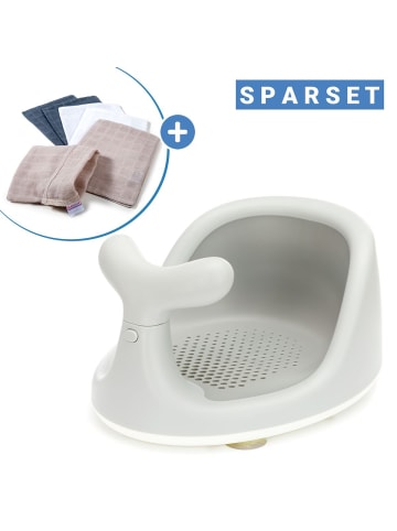 fillikid Badewannensitz Wal in ergonomischem Design in grau