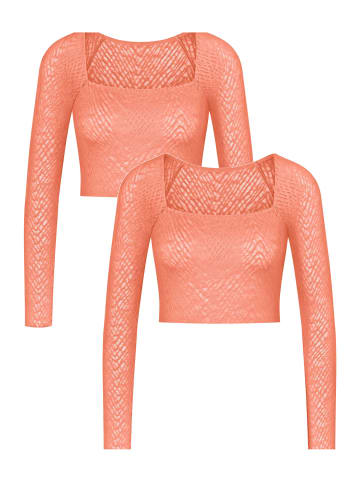 Sloggi Longsleeve ZERO Feel Bliss Top in LOVELY APRICOT