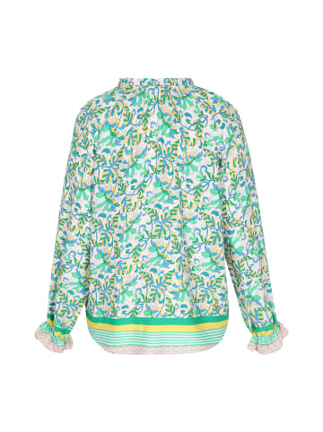 gaya Women Blouse in Green Multicolor