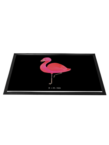 Mr. & Mrs. Panda Türvorleger Flamingo Classic ohne Spruch in Schwarz