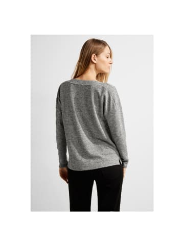 Cecil Langarmshirt in black melange