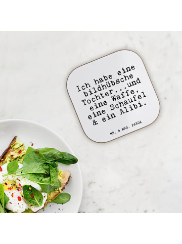 Mr. & Mrs. Panda Untersetzer für Gläser Ich habe eine bildhübsch... in Weiß