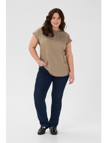 KAFFE curve Langarm-Bluse KCmilia Regular fit in Morel