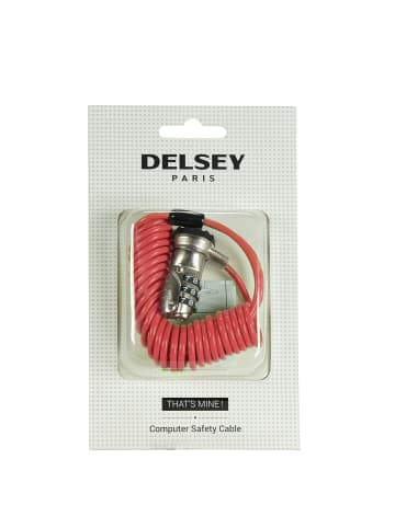 Delsey Accessoires Sicherheitskabel in rot