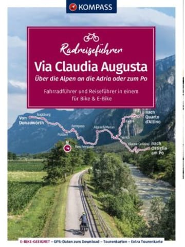 Kompass-Karten Buch - KOMPASS Radreiseführer Via Claudia Augusta