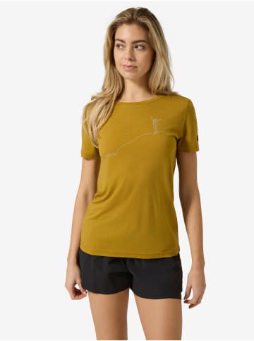 super.natural Merino T-Shirt W GIPFELGLÜCK TEE in braun