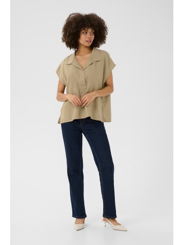 CULTURE Kurzarm-Bluse CUlopi in Dune