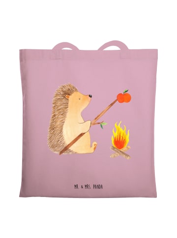 Mr. & Mrs. Panda Strandtasche Igel Grillen ohne Spruch in Rosa Pastell