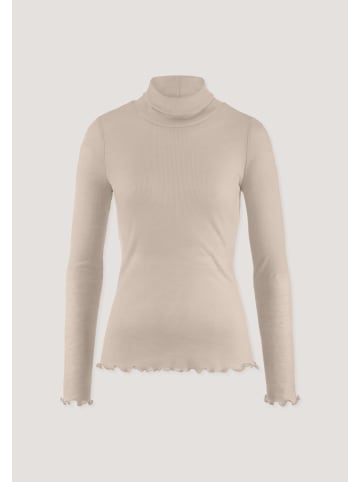 Hessnatur Longsleeve mit Rollkragen in düne
