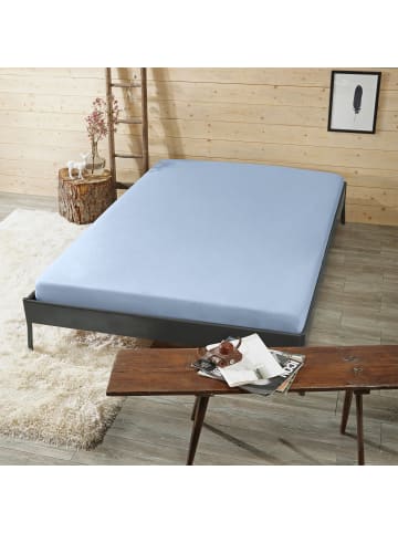 Erwin Müller Interlock-Jersey Spannbettlaken Memmingen in hellblau