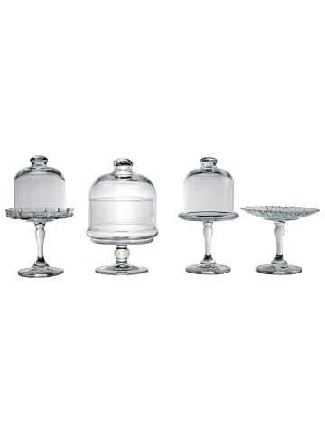 CreaTable CreaTable Mini Patisserie 17884, Serie Mini Tortenplatten Set 4 teilig