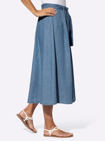 Sieh an! Jeansrock in blue-bleached