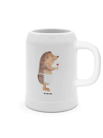 Mr. & Mrs. Panda Seidel Igel Wein ohne Spruch in Weiß