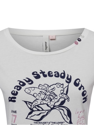ragwear T-Shirt Fllorah in weiß marine