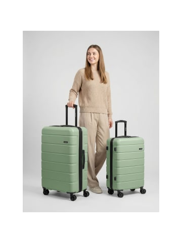 Saxoline Miami 4 Rollen Kofferset 2-teilig mit Dehnfalte in mint