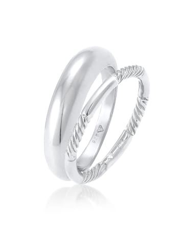 Elli Ring 925 Sterling Silber Ring Set in Silber