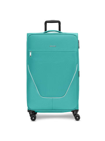 Stratic taska 4-Rollen Trolley L 76 cm mit Dehnfalte in petrol