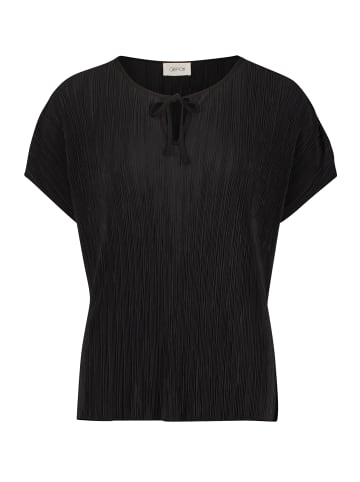 CARTOON Casual-Shirt mit V-Ausschnitt in Schwarz