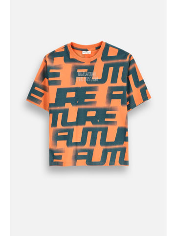 Coccodrillo T-Shirt mit kurzen Ärmeln in orange