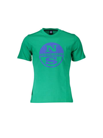 North Sails Grünes Baumwoll-T-Shirt