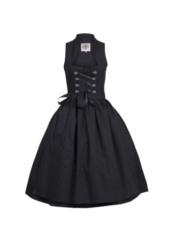 Apple of my Eye Midi Dirndl in Schwarz