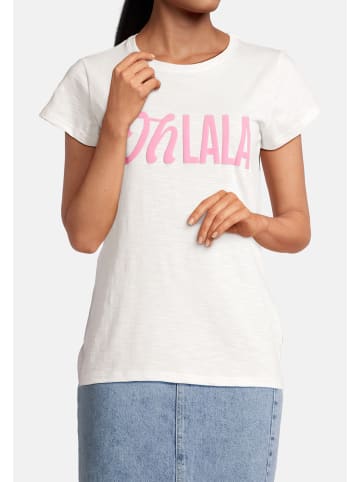 Salzhaut Rundhals T-Shirt für Damen in weiß