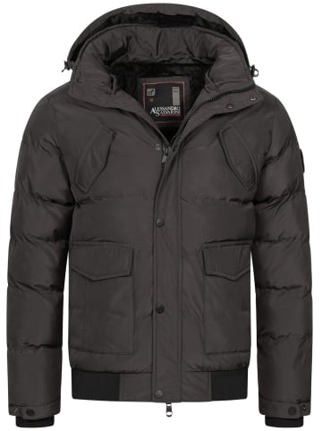 Alessandro Salvarini Winterjacke AS-286 in Dunkelgrau