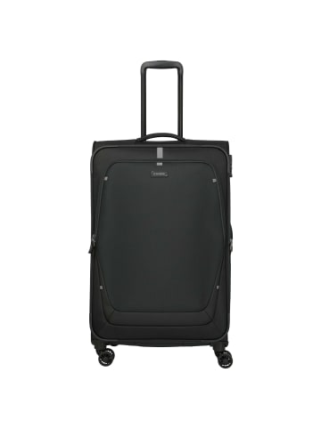 travelite Umbria - 4-Rollen-Trolley L 77 cm erw. (schwarz) in schwarz