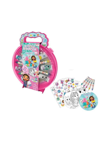 Gabby's Dollhouse Gabby's Dollhouse Malset Zeichenbox mit Zubehör für Kinder in rosa