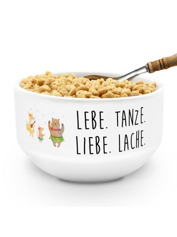 Mr. & Mrs. Panda porzellanschale Waldtiere Aloha mit Spruch in Weiß