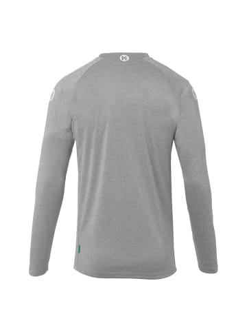Kempa Langarmshirt Performance in dark grau melange