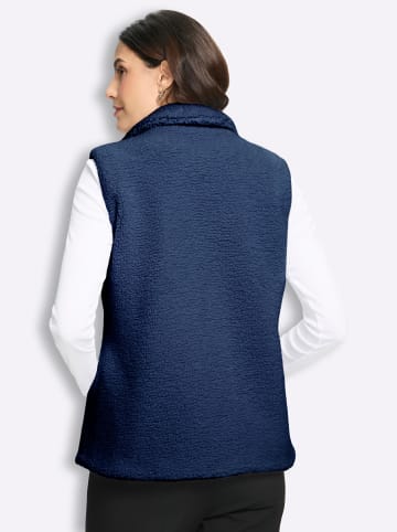 WITT WEIDEN Fellimitat-Weste in jeansblau