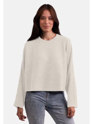 CASH-MERE.CH Wolle Rundhals Pullover in Weiss