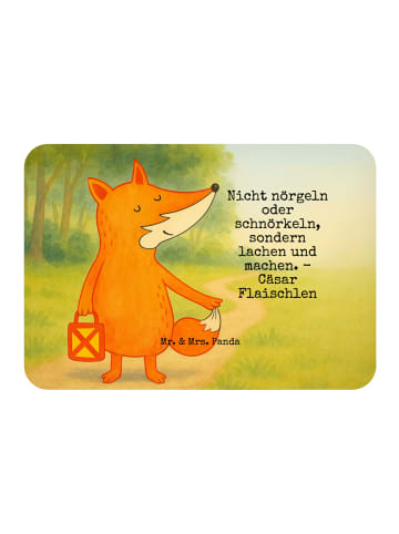 Mr. & Mrs. Panda Magnet Fuchs Laterne Design mit Spruch in Weiß