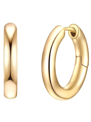 Yokoamii Creolen Metall-Legierung in gelbgold