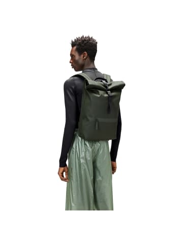 RAINS Rolltop - Rucksack 16" 48 cm (lagoon) in grün