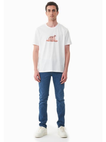 Organication T-Shirt "MOR17830" in Cremeweiß