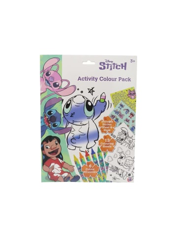 Lilo & Stitch Malset mit 12 Malblättern 6 Buntstiften