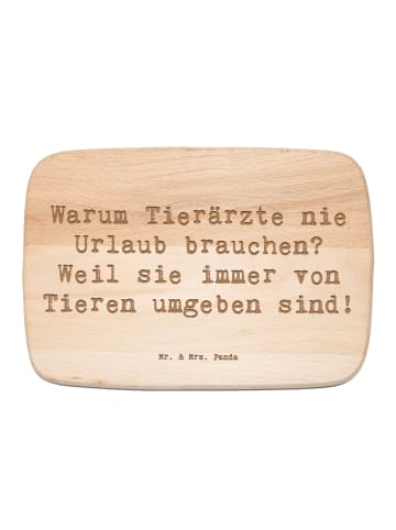 Mr. & Mrs. Panda Küchenbrett Spruch Tierarzt Freude mit Spruch in Transparent