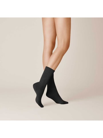 Kunert Socken Take Care Basic 2-Pack für Diabetiker in Black