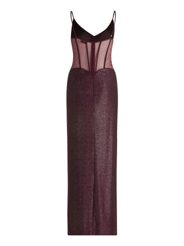 Vera Mont Abendkleid mit Seitenschlitzen in Dark Red/Grey