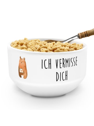 Mr. & Mrs. Panda schale Bär Vermissen mit Spruch in Weiß