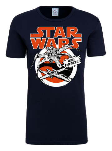 Logoshirt T-Shirt Star Wars X-Wings in dunkelblau