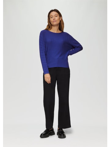 s.Oliver BLACK LABEL Strickpullover langarm in Blau