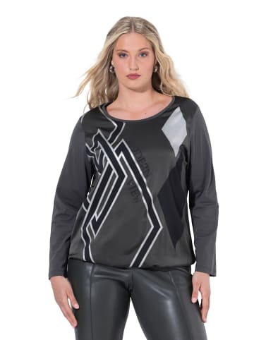 Ulla Popken Longsleeve in khakigrau