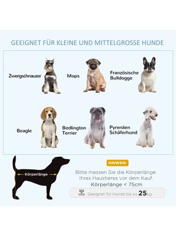 Pawhut Hundekäfig Schwarz 94L x 58B x 78H cm
